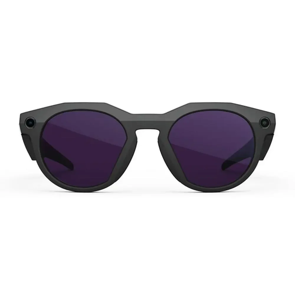 Oakley Meta HSTN, Black Smart AI Glasses Camera, Transitions Amethyst Lenses